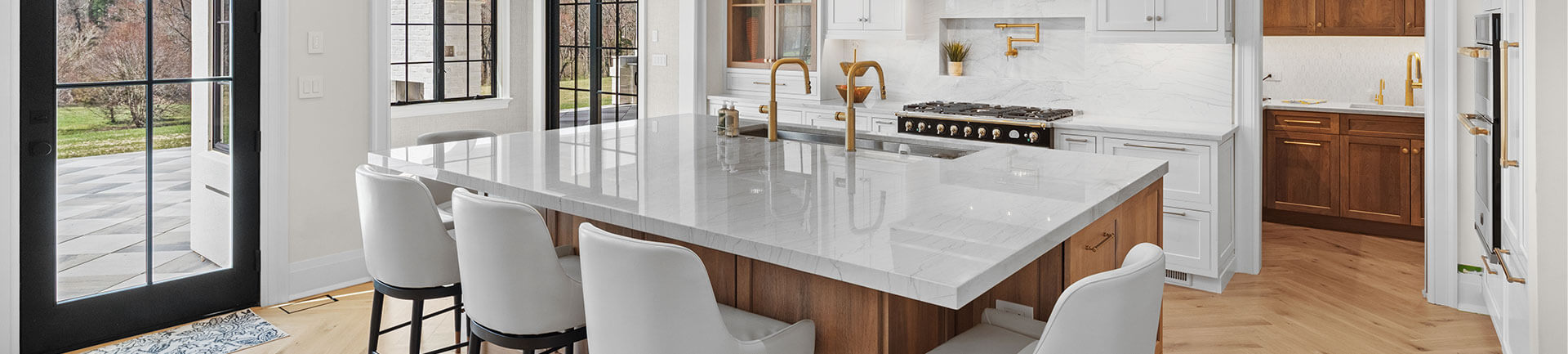 High End Open Kitchen in South New Jersey desktop header image